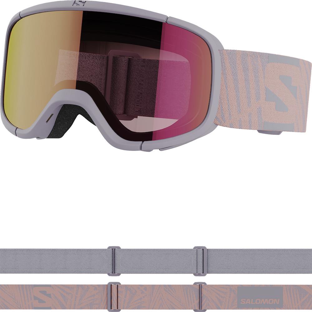 Salomon Lumi Kids Goggles Evening Haze - Universal Ruby Lens