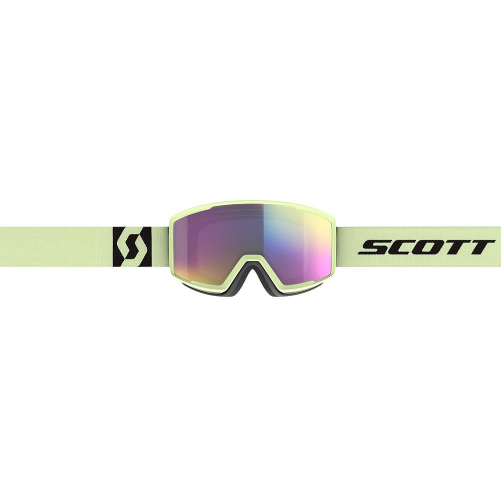 Scott Factor Pro Goggles Acid Yellow Enhancer Teal Chrome Lens