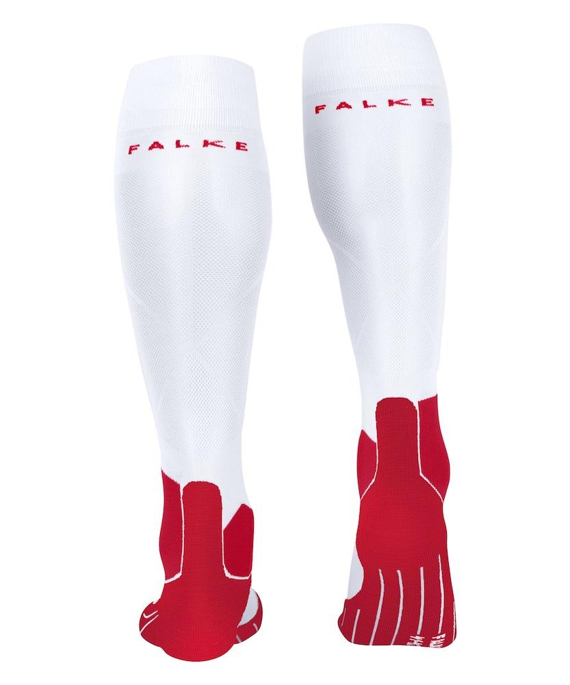 Falke SK5 Silk Mens Ski Socks White/Red