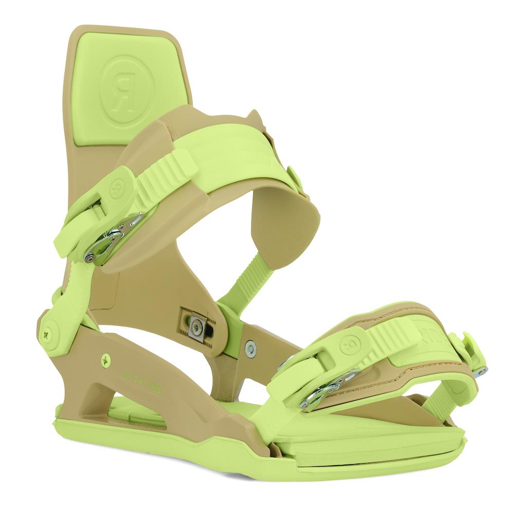 Ride C-6 Mens Snowboard Bindings Olive/Lime 2024