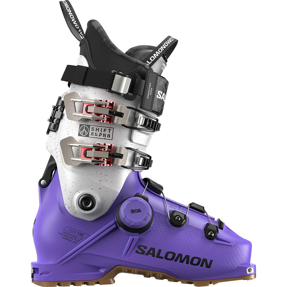 Salomon Shift Alpha BOA 130 GW Mens Hybrid Ski Boots Ultra Violet/Black 2025