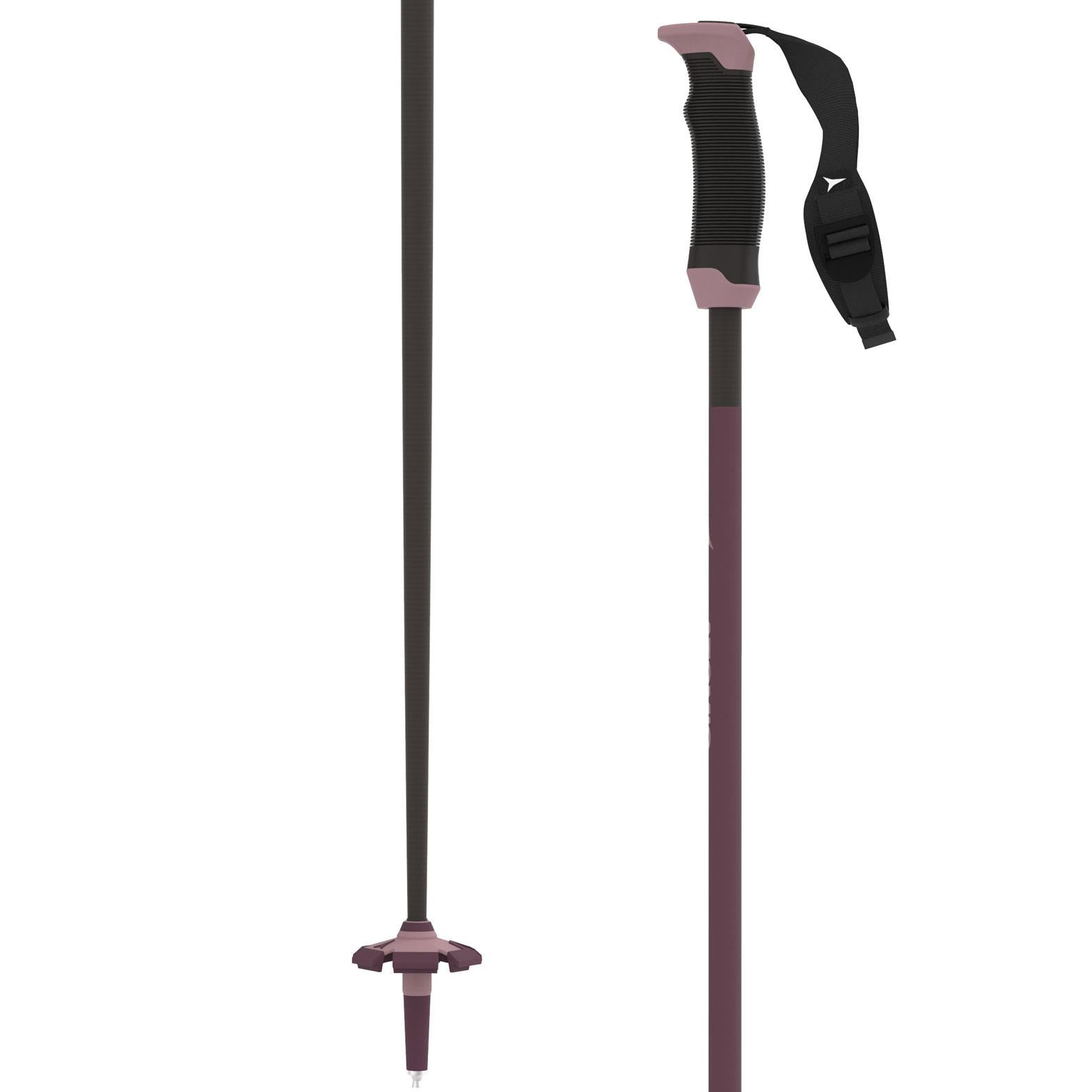 Atomic AMT Carbon SQS Womens Ski Poles Plum