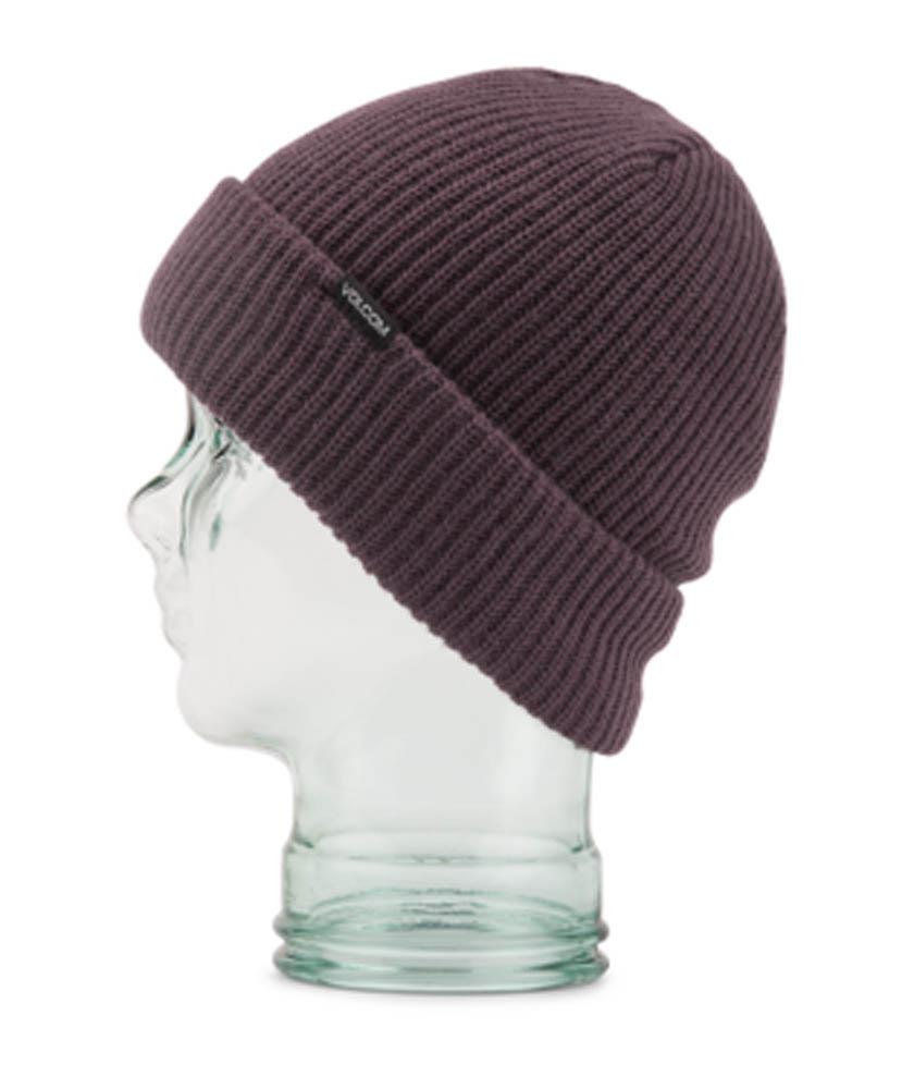 Volcom Polar Lined Womens Beanie Black Plum