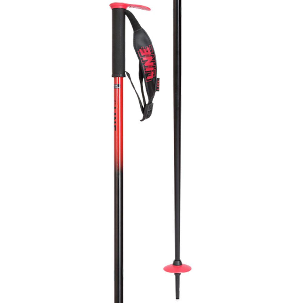 Line Pin Ski Poles Black/Red