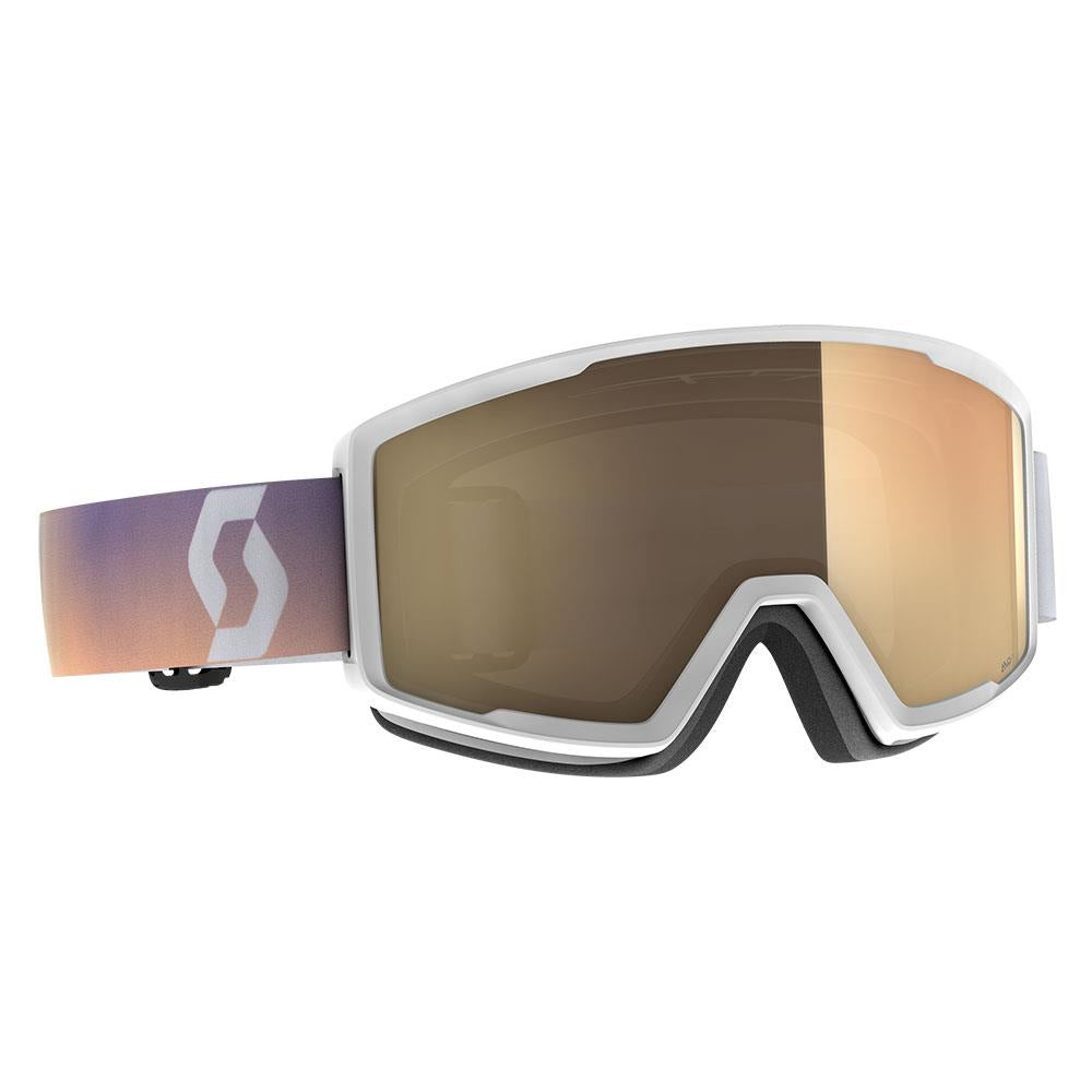 Scott Factor Pro LS Goggles White/Soft Pink Light Sensitive Bronze Chrome Lens