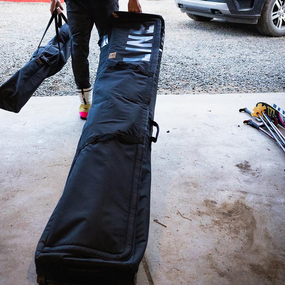 Line Roller Double Padded Ski Bag Black