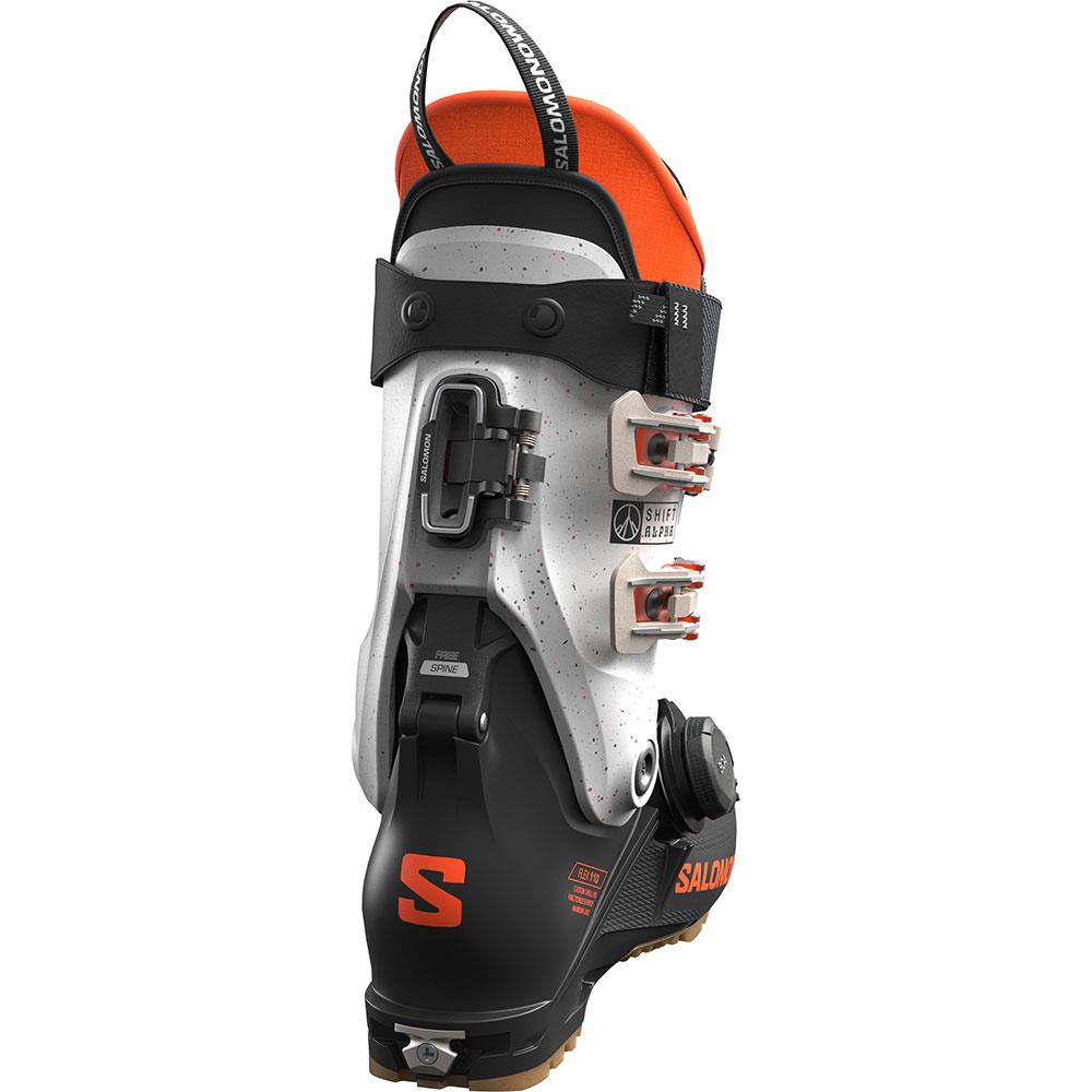 Salomon Shift Alpha BOA 110 GW Mens Hybrid Ski Boots Black/Orange 2025