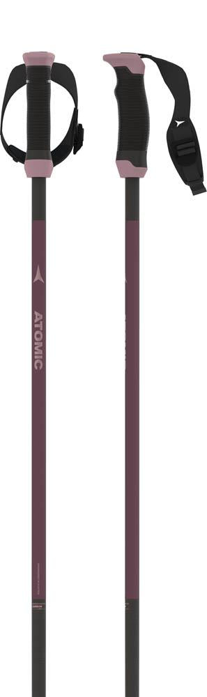 Atomic AMT Carbon SQS Womens Ski Poles Plum