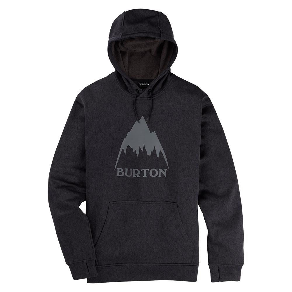 Burton Oak Pullover Mens Hoodie True Black Heather