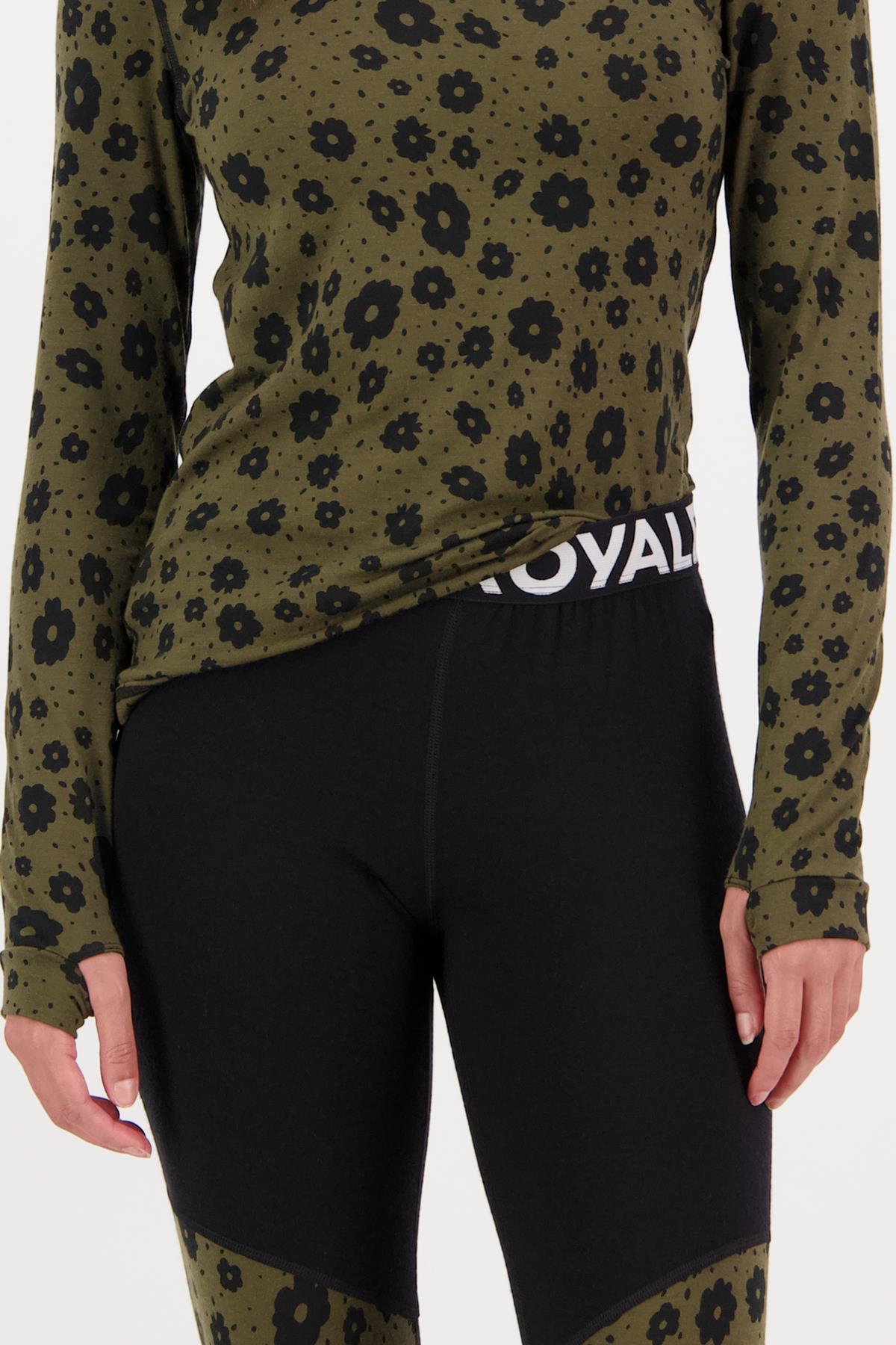 Mons Royale Womens Cascade Merino Flex 200 Base Layer Leggings Aoraki Lily