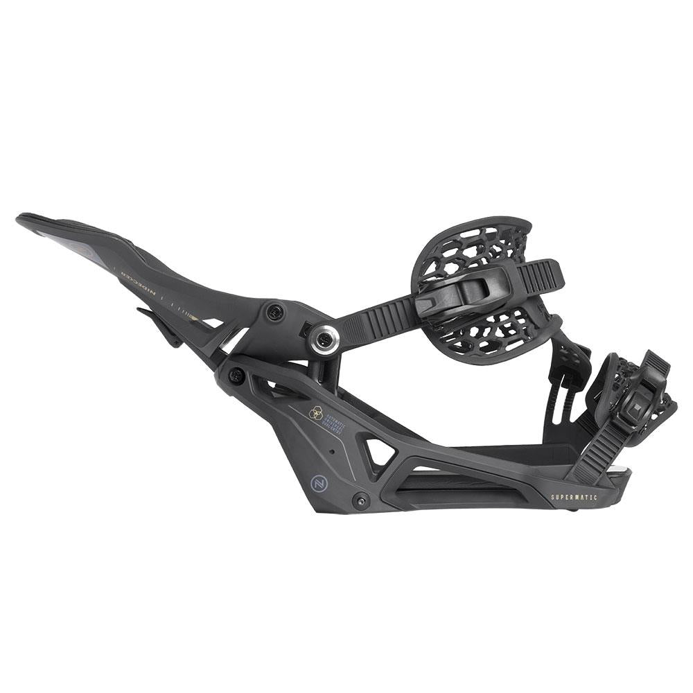 Nidecker Supermatic Step-in Snowboard Bindings 2025 Black