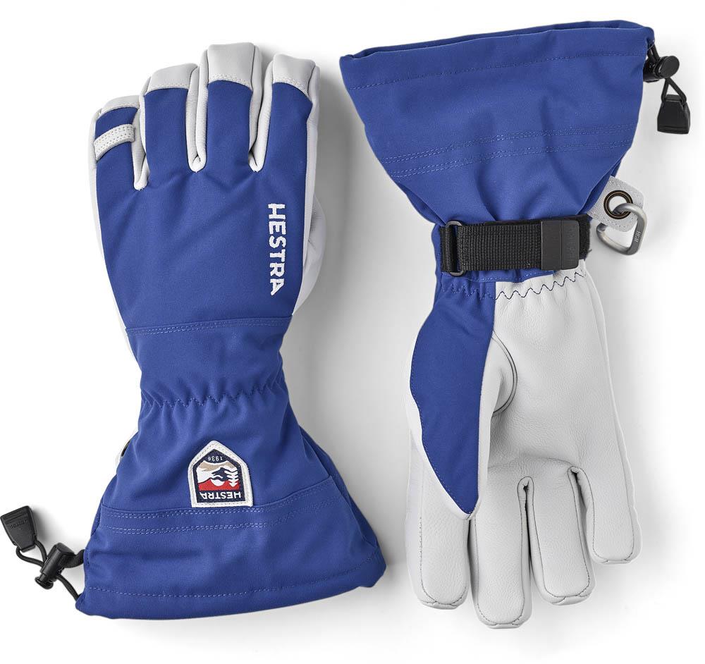 Hestra Army Leather Heli Ski Gloves Royal Blue