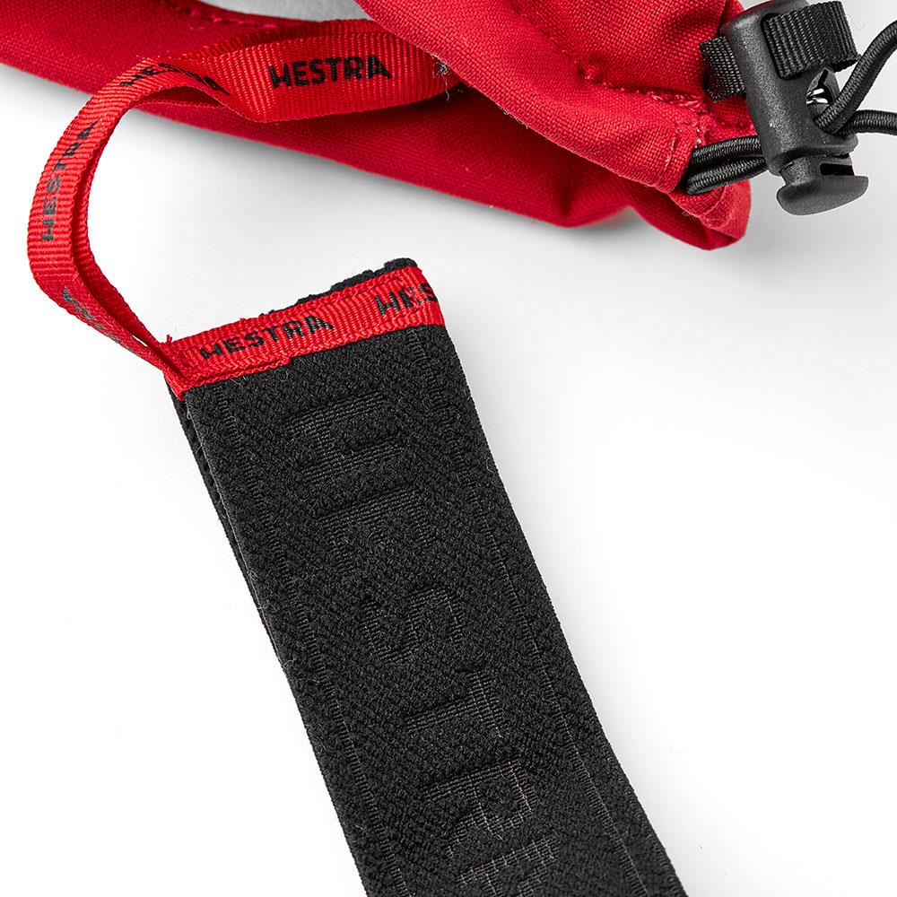 Hestra Army Leather Heli Ski Mitts Red