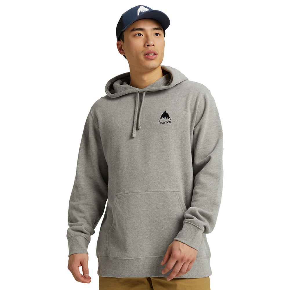 Burton Mountain Pullover Mens Hoodie Gray Heather