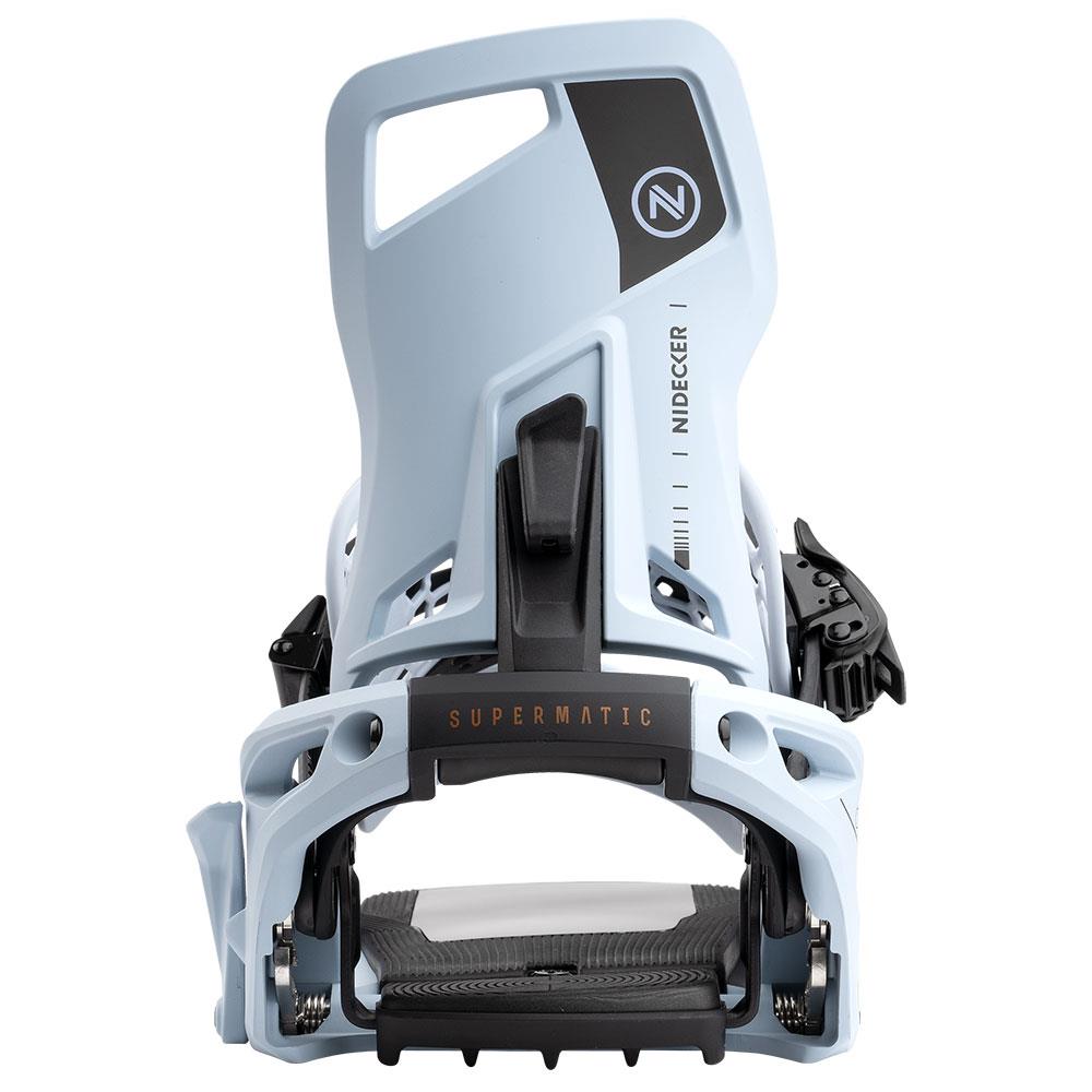 Nidecker Supermatic Step-in Snowboard Bindings 2025 Cannon Blue