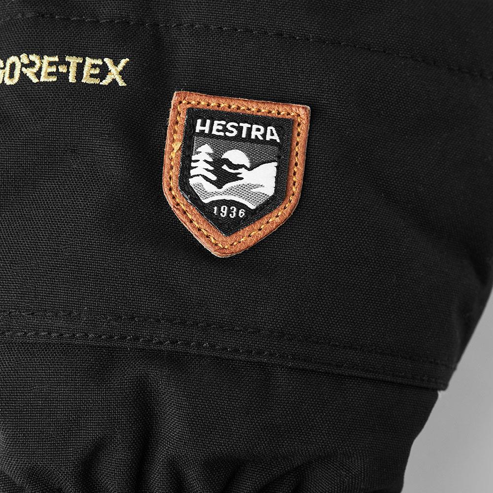 Hestra Army Leather Gore-Tex Mitts Black/Natural Grey