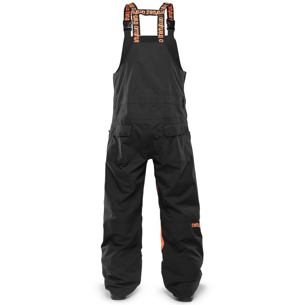 Thirtytwo Basement Mens Bib Pants Black/Orange