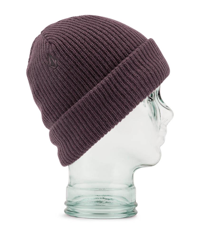 Volcom Polar Lined Womens Beanie Black Plum