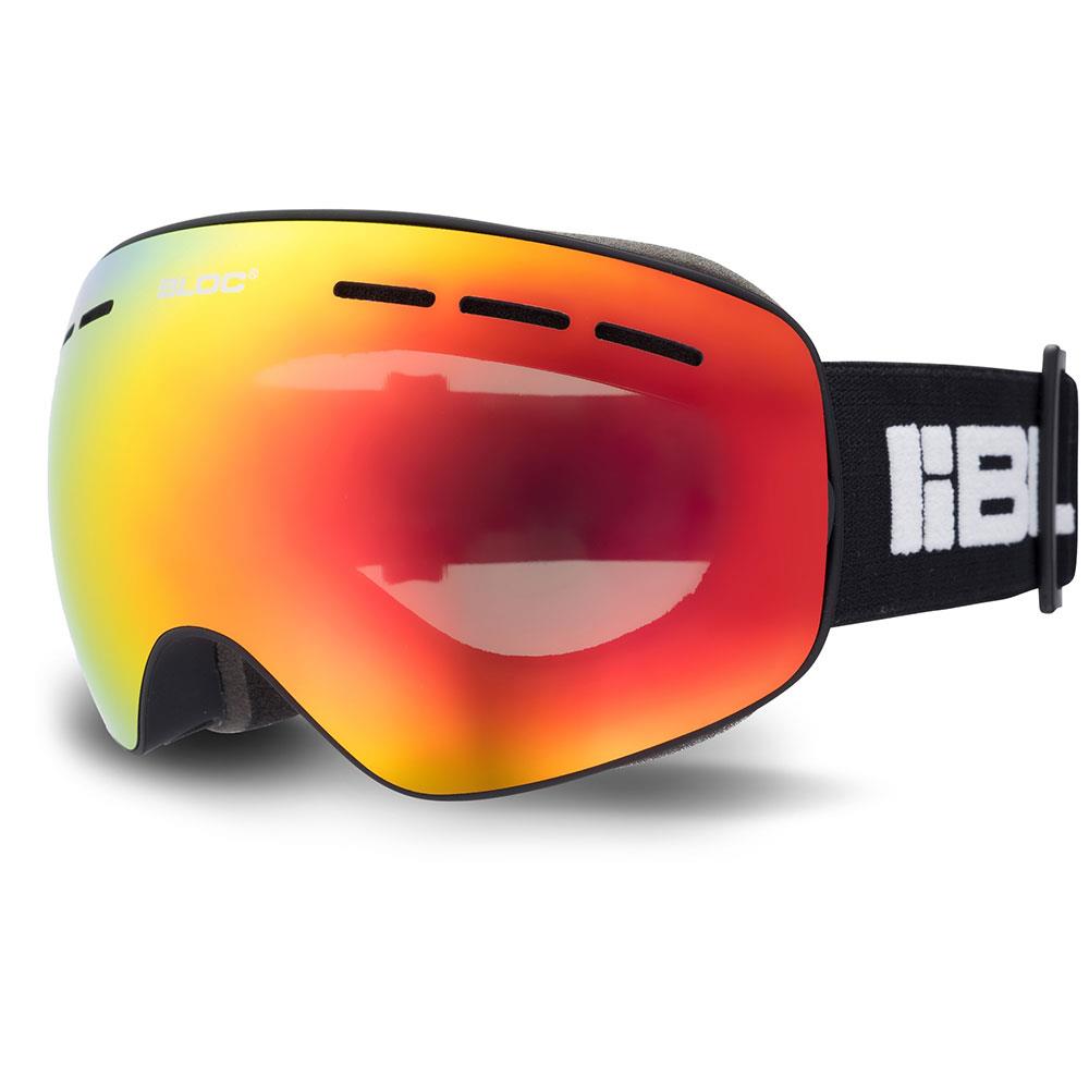 Bloc Small Fit Moon Junior Goggles Matt Black - Red Mirror Lens