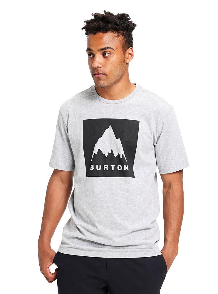 Burton Classic Mountain High Mens SS T-Shirt Gray Heather