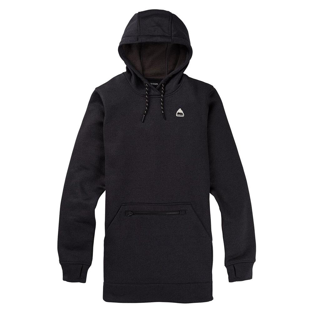 Burton Oak Long PO Womens Hoodie True Black Heather