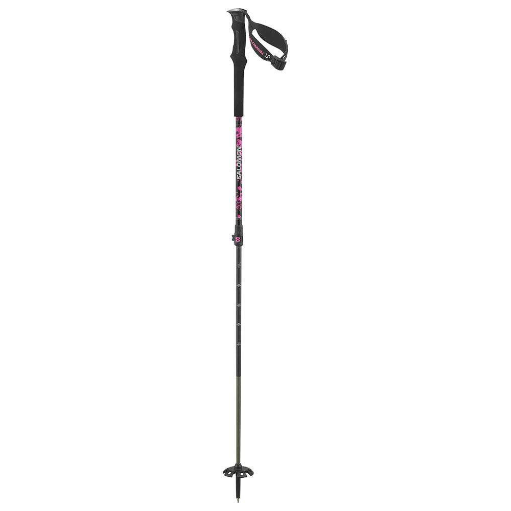 Salomon QST Carbon S3 Adjustable Ski Poles Sugar Plum