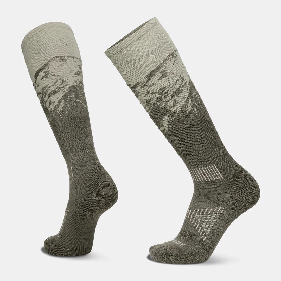 Le Bent Sammy Carlson Pro Light Cushion Unisex Ski Socks Alpine Ash