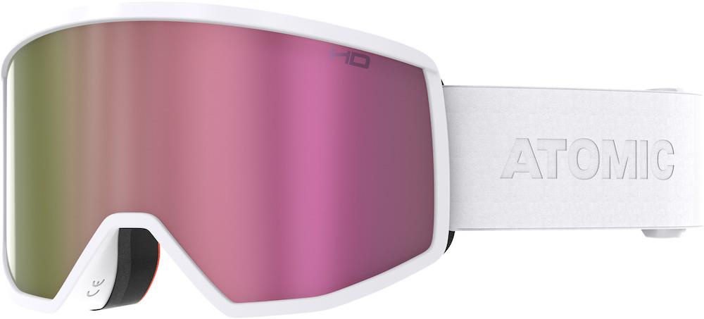 Atomic Four HD Goggles White - Pink Copper HD Lens