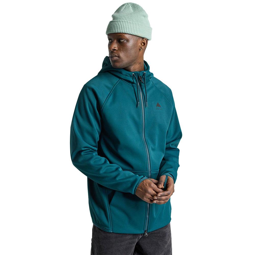 Burton Crown Weatherproof Full-Zip Mens Hoodie Deep Emerald