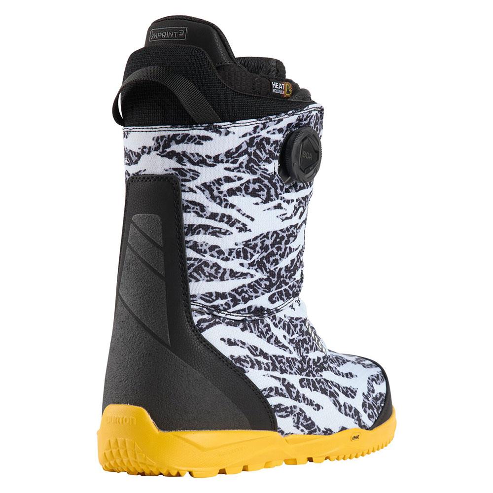 Burton Swath BOA Mens Snowboard Boots Zebra/Goldenrod 2025