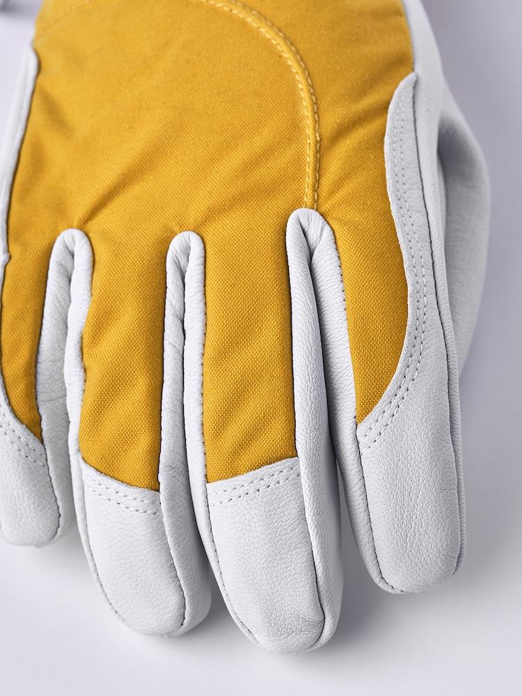 Hestra Heli Ski Female Gloves Mustard/Off-white