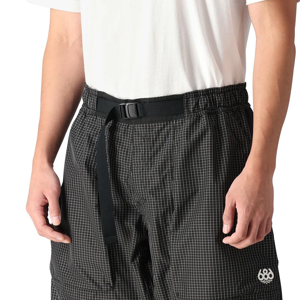 686 Mens Ghost 2.5L Pants Black Grid Colorblock