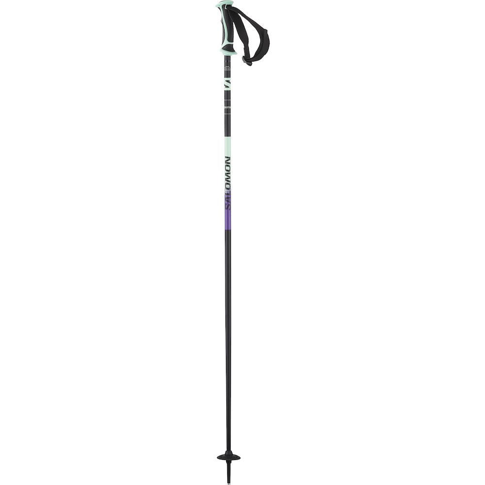 Salomon Shiva Womens Ski Poles Black/Beach Glass