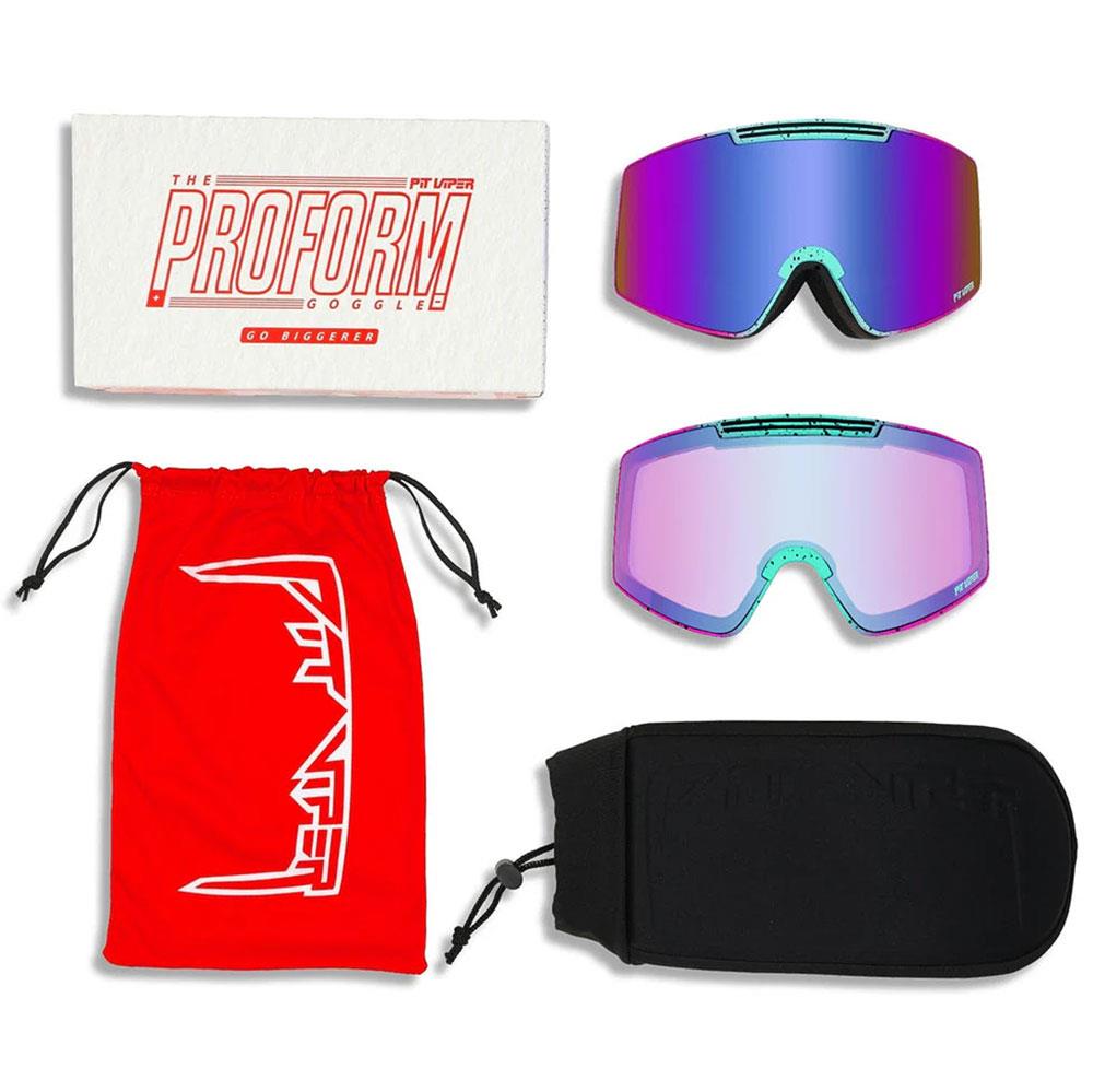 Pit Viper Proform Goggles The Artificial - Blue-Purple + Cat.1 Bonus Lens