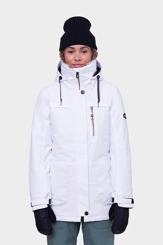 686 Womens Spirit Insulated Jacket White Geo Jacquard