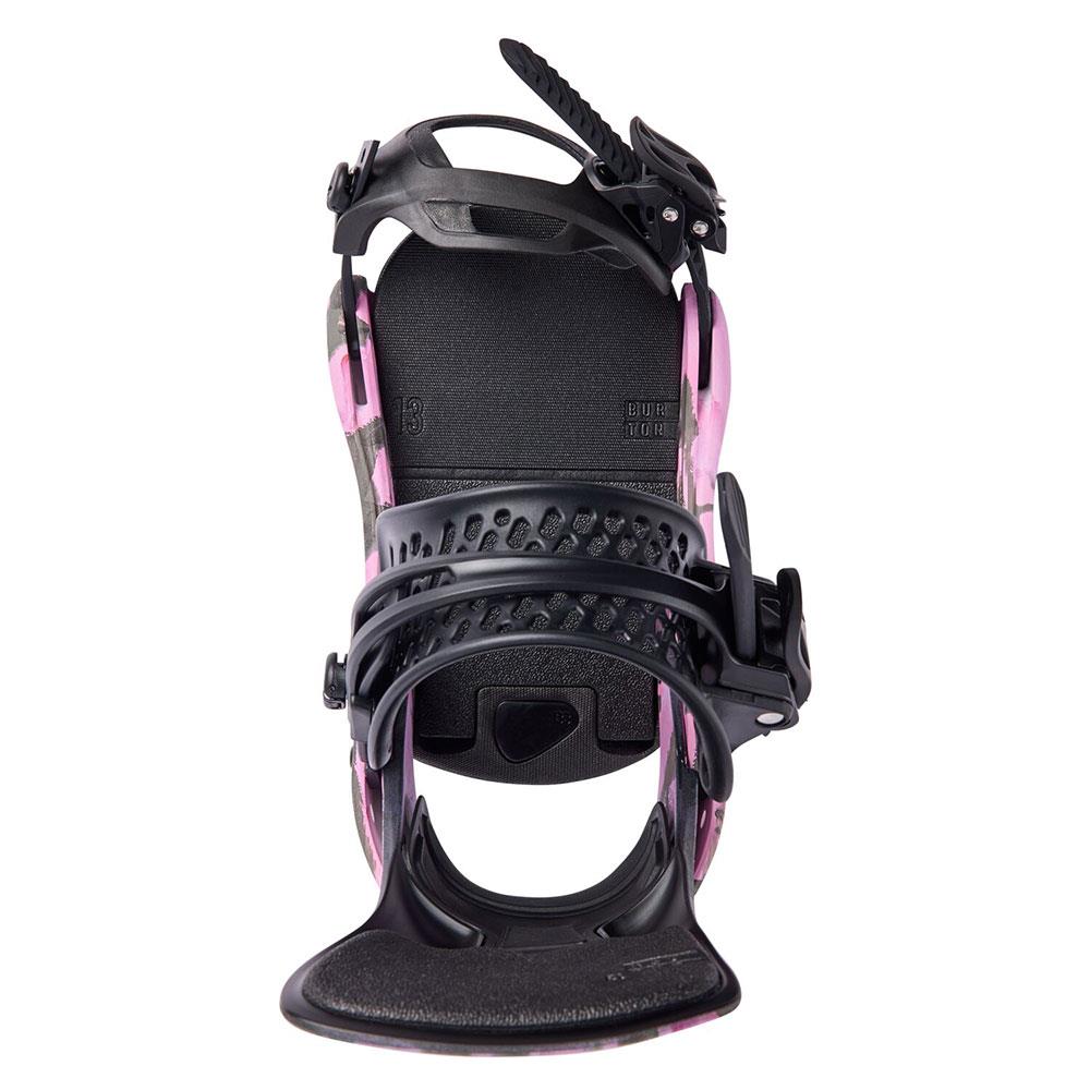 Burton Lexa X Re:Flex Womens Snowboard Bindings Gray/Pink 2025