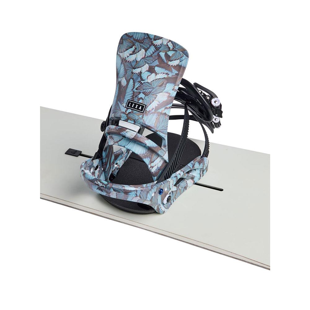 Burton Lexa Re:Flex Women Snowboard Bindings Blue Butterflies 2025