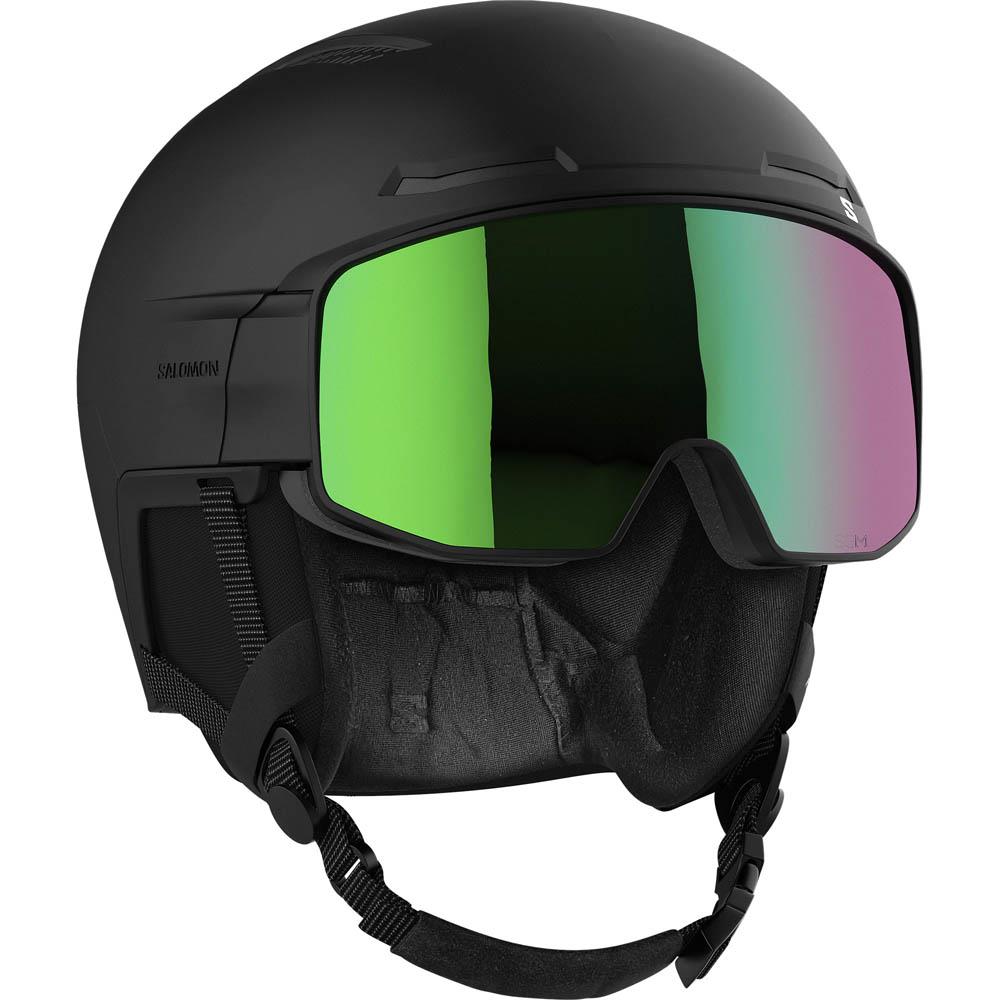 Salomon Driver Pro Sigma Visor Ski + Snowboard Helmet Black - Universal Lens