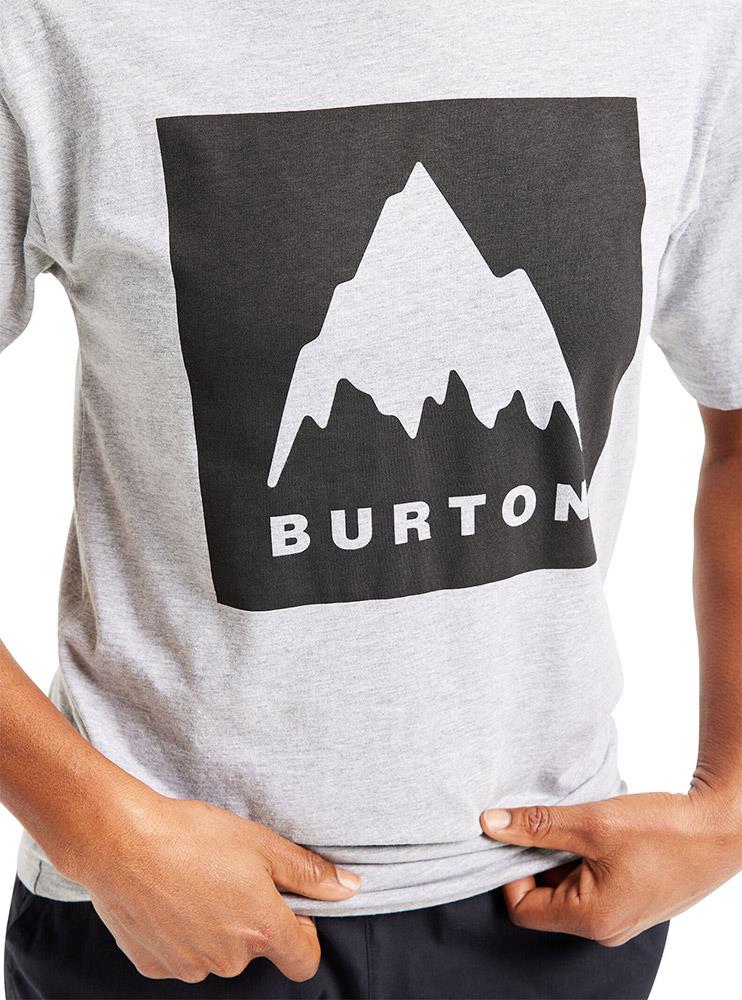 Burton Classic Mountain High Mens SS T-Shirt Gray Heather