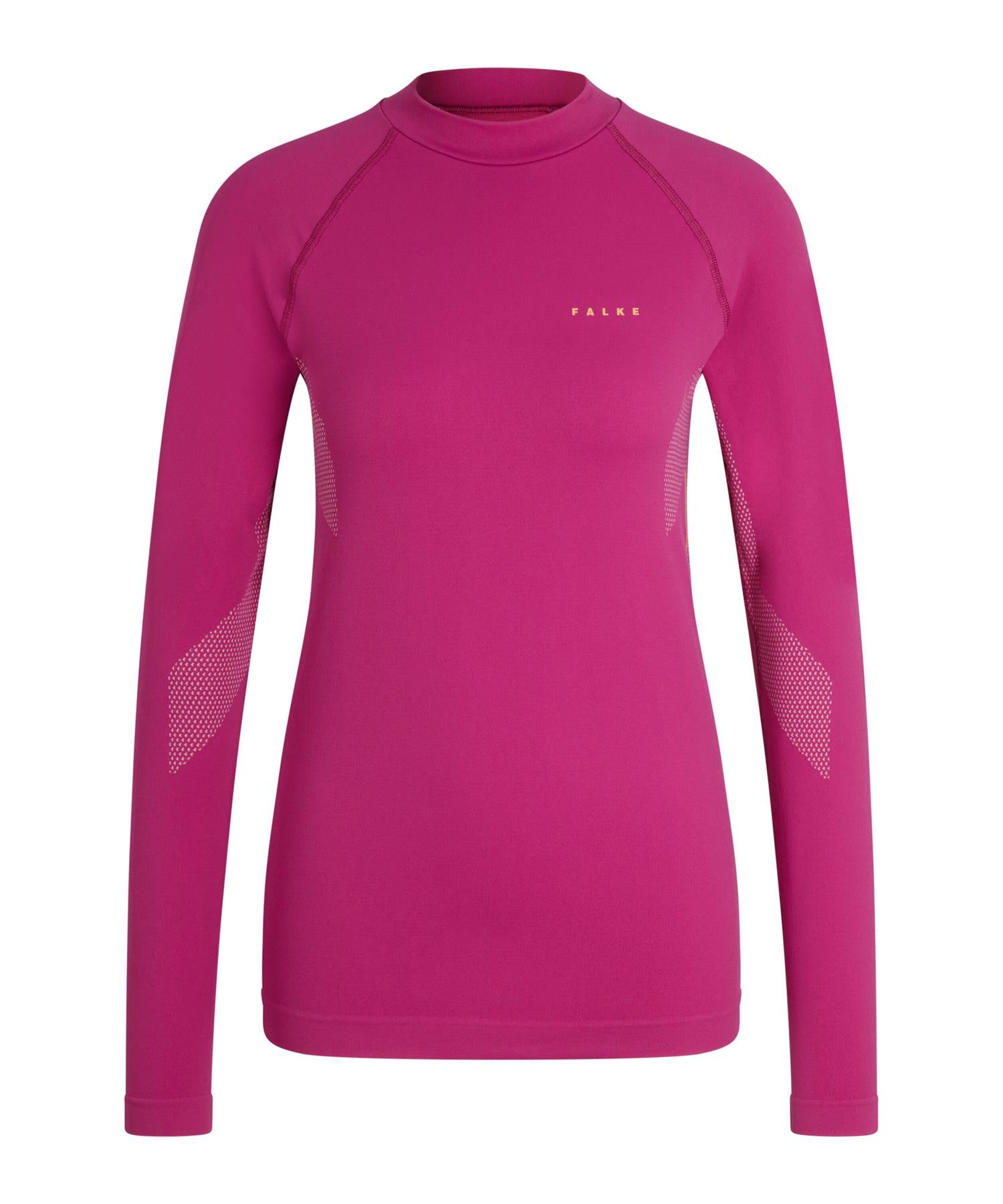 Falke Womens Long Sleeve Trend Thermal Top Maximum Warm Radiant Orchid