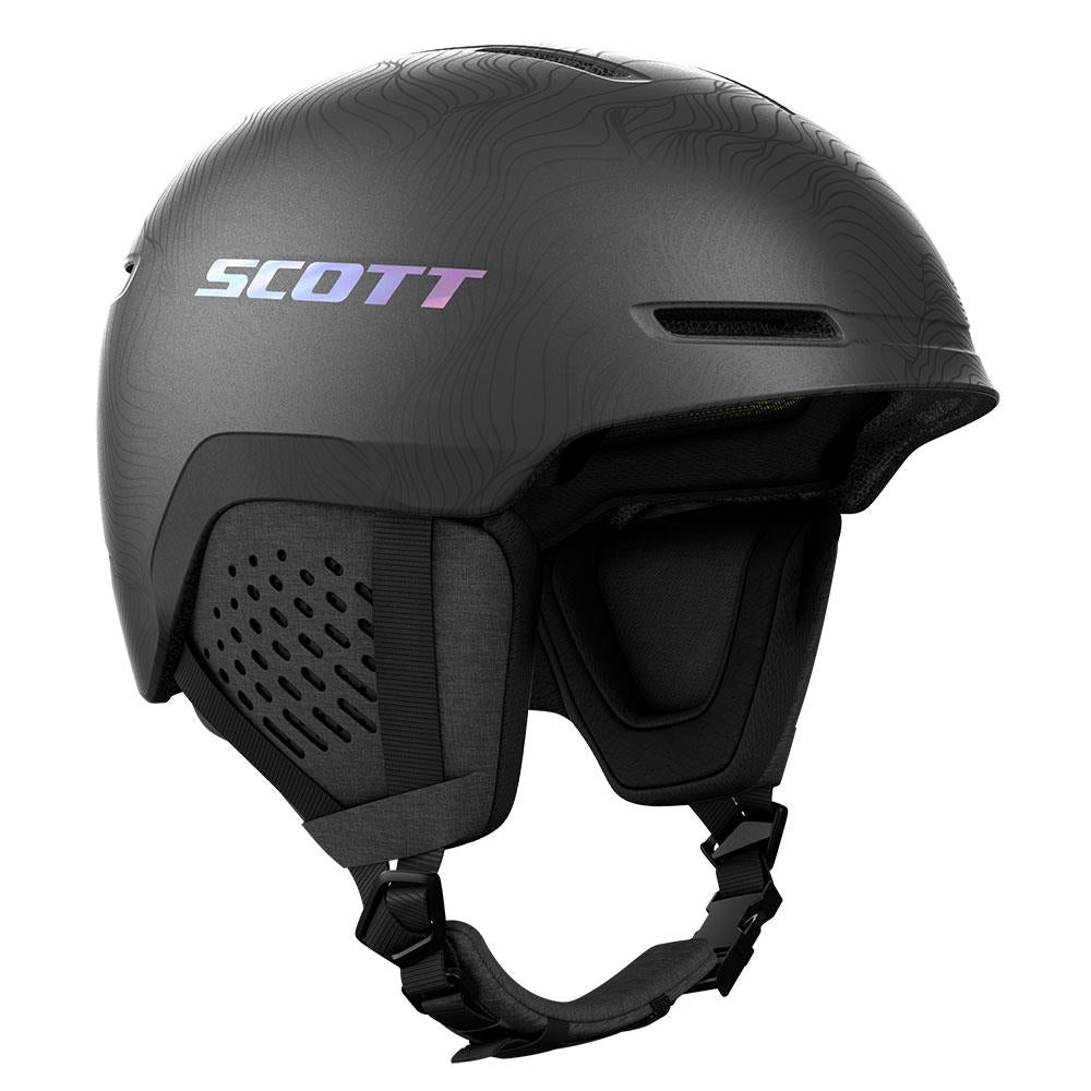 Scott Track Plus MIPS Ski + Snowboard Helmet Granite Black/Holo Grey