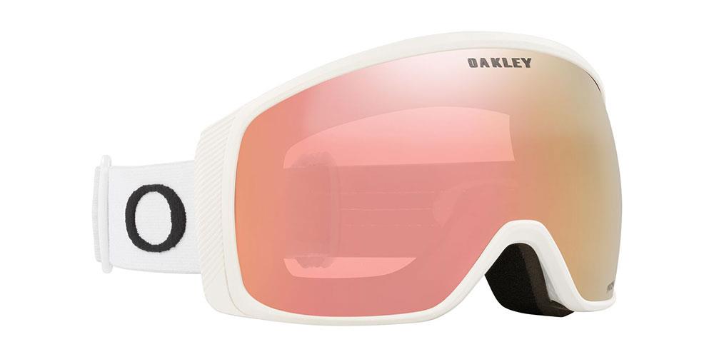 Oakley Flight Tracker M Goggles Matte White - Prizm Rose Gold Lens