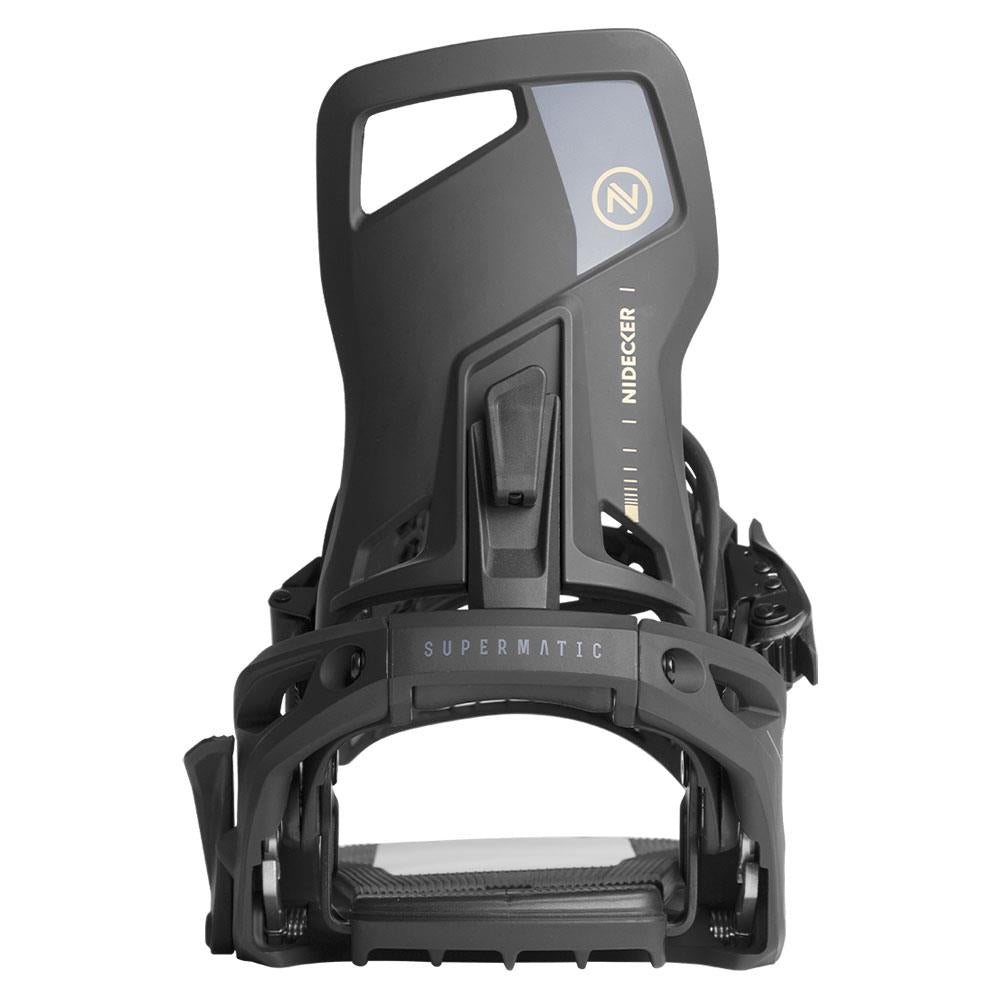 Nidecker Supermatic Step-in Snowboard Bindings 2025 Black