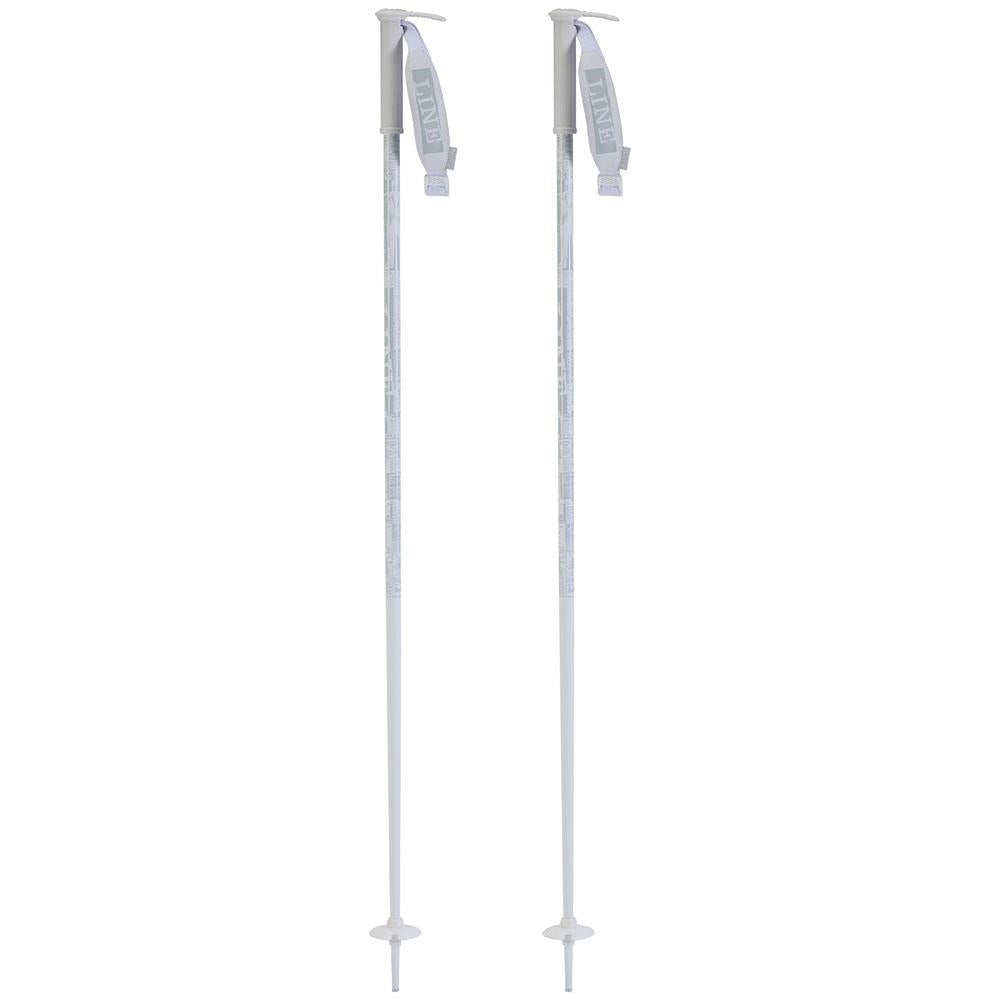 Line Pin Ski Poles White