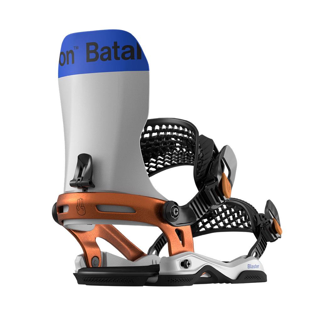 Bataleon Blaster Asymwrap Mens Snowboard Bindings Bone White/Copper 2025