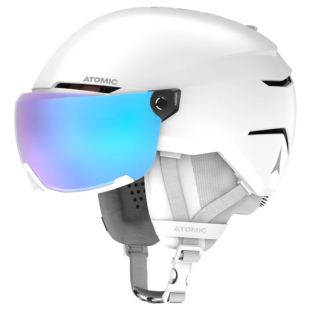 Atomic Savor Visor Stereo Womens Ski + Snowboard Helmet White Heather