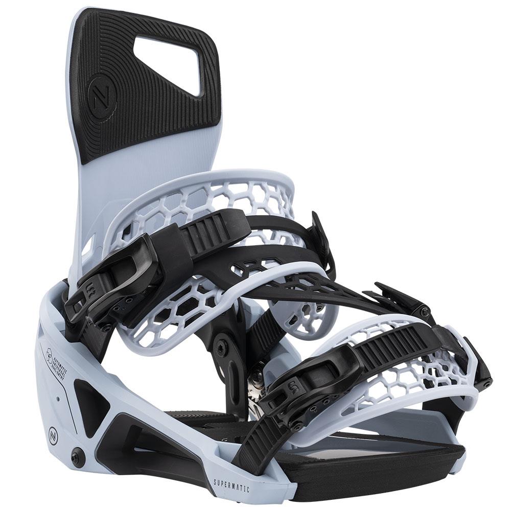 Nidecker Supermatic Step-in Snowboard Bindings 2025 Cannon Blue