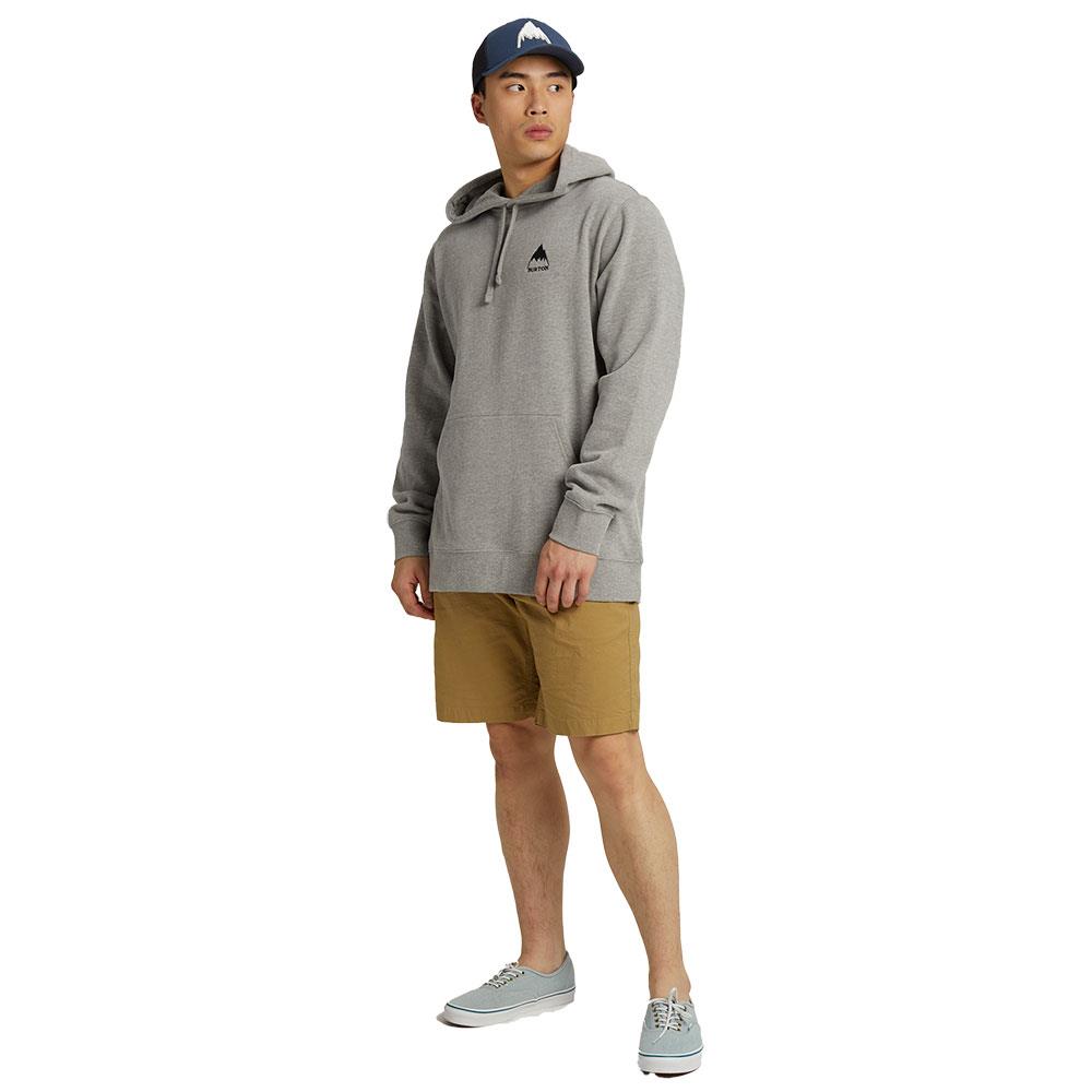 Burton Mountain Pullover Mens Hoodie Gray Heather