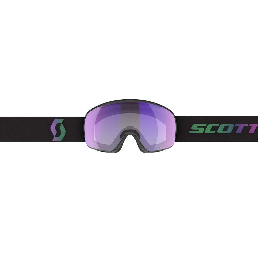 Scott Sphere OTG LS Goggles Black/Aurora Green Light Sensitive Blue Chrome Lens