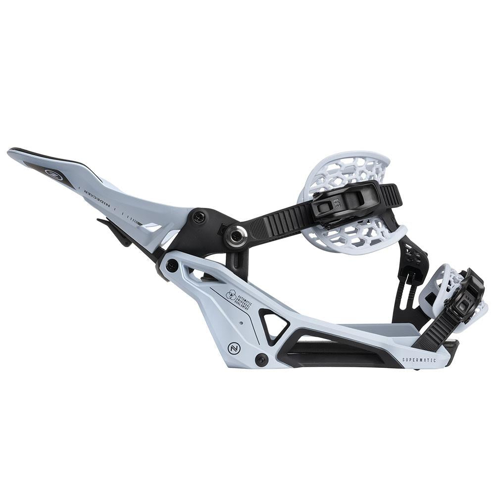 Nidecker Supermatic Step-in Snowboard Bindings 2025 Cannon Blue